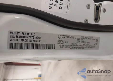2024 Jeep Compass Trailhawk 4X4 from USA, damaged, VIN 3C4NJDDN7RT610090